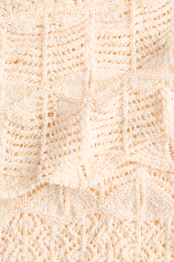 Свитер-пончо с кружевным эффектом