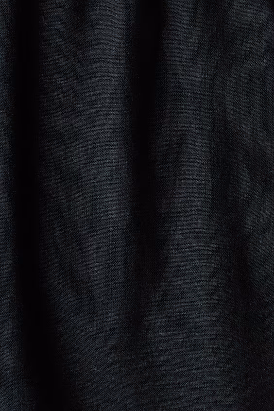 Брюки из смесового льна свободного кроя