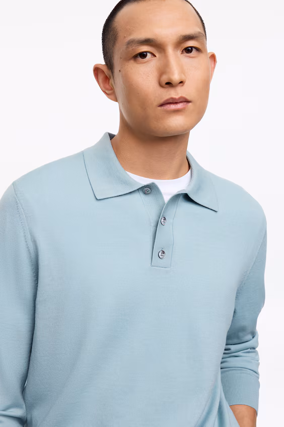 Поло из мериносовой шерсти