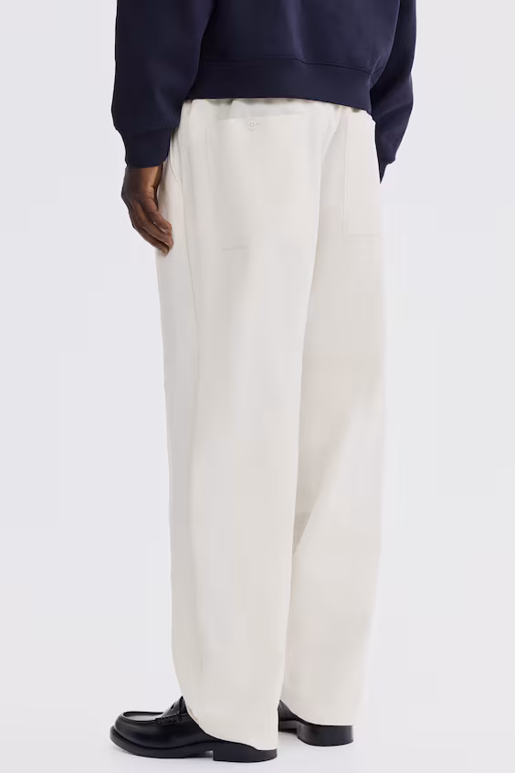 Брюки из смесовой хлопковой ткани regular fit