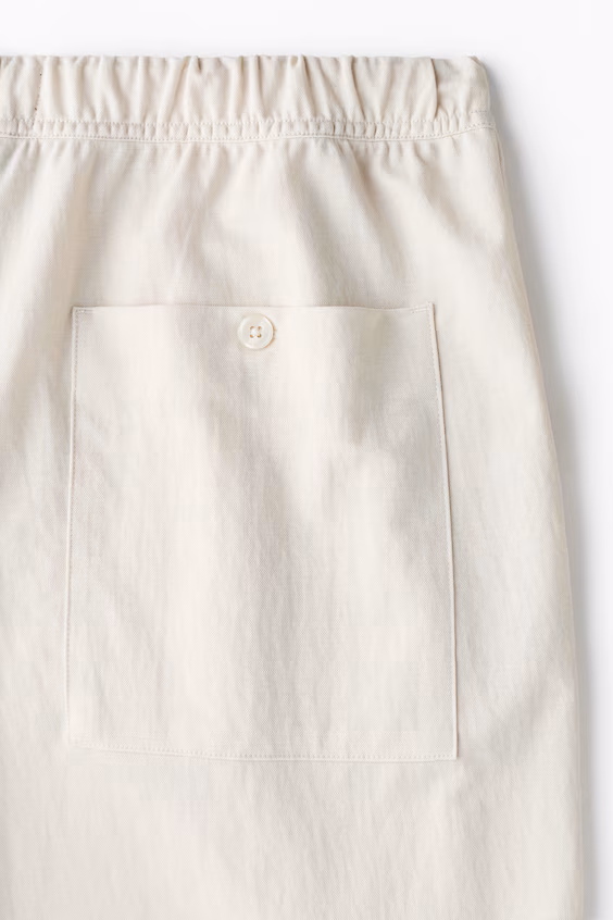 Брюки из смесовой хлопковой ткани regular fit