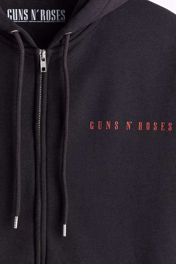 Пальто с капюшоном и принтом loose fit