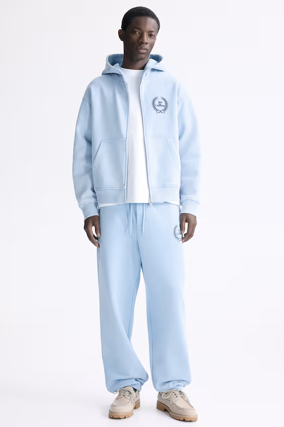 Пальто свободного кроя с капюшоном и молнией loose fit