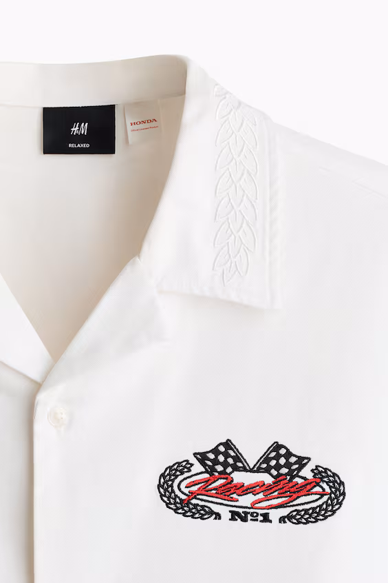 Рубашка свободного кроя из хлопка