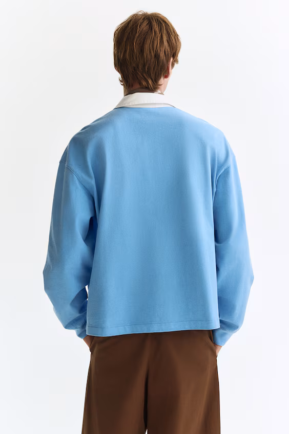 Поло loose fit из хлопка