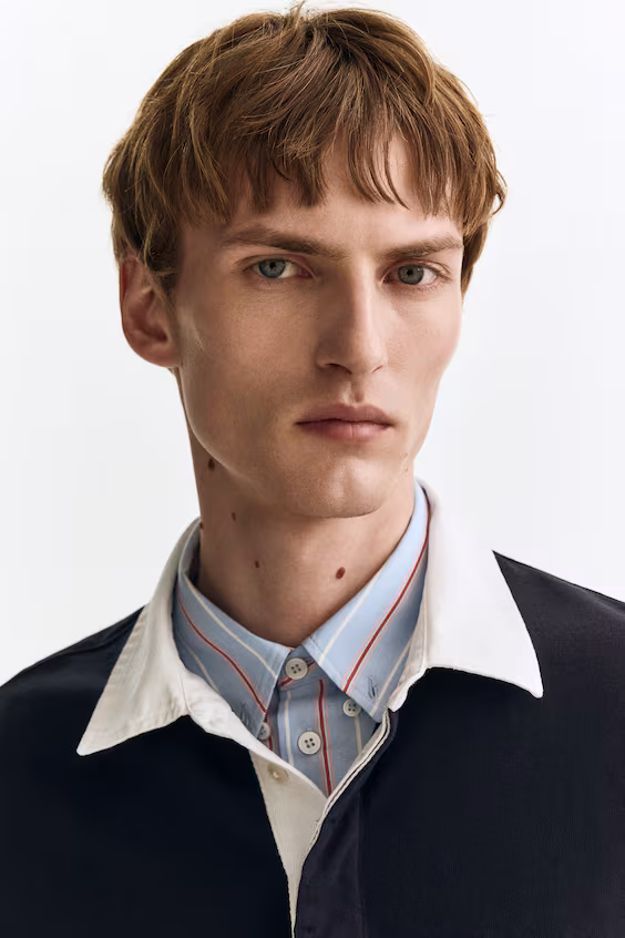 Рубашка поло loose fit из хлопка