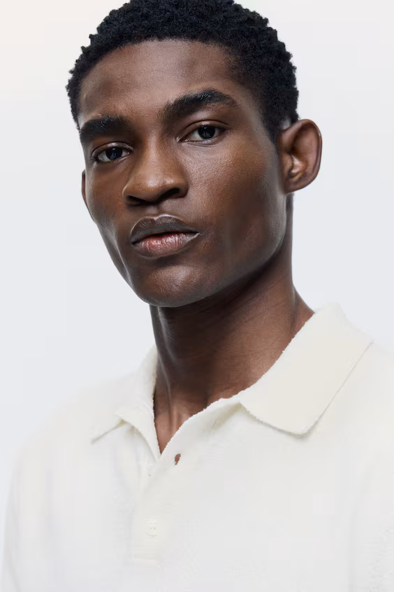 Поло из рубчикового трикотажа regular fit