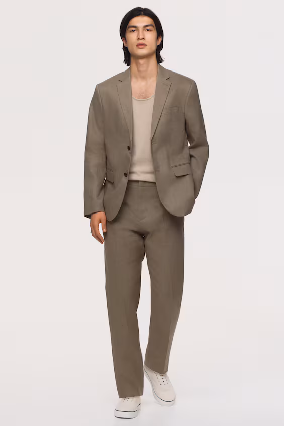 Пиджак из льна slim fit