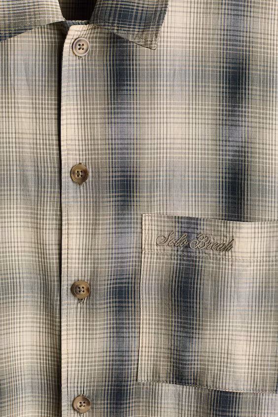 Пижама из поплина с рубашкой и брюками