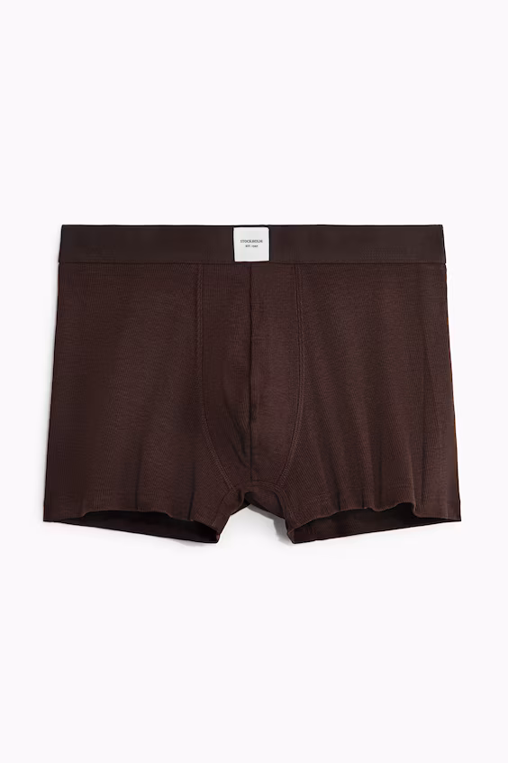 Пакет из 3 коротких рубчиковых боксеров