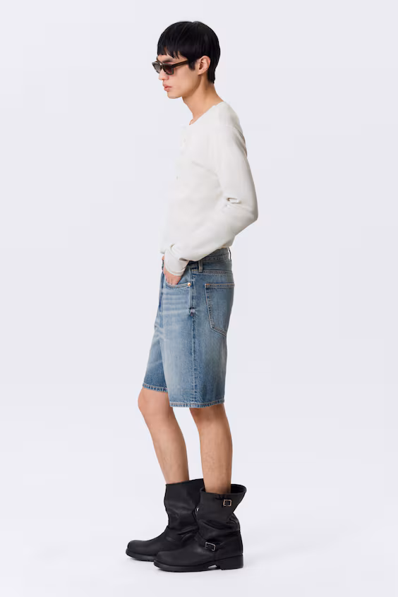 Джинсовые шорты galaxy средней посадки свободного кроя