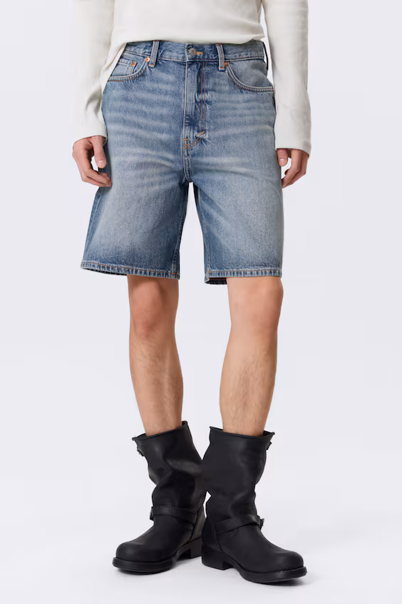 Джинсовые шорты galaxy средней посадки свободного кроя