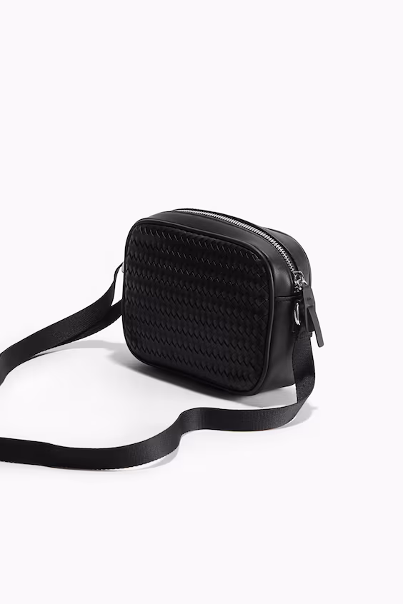 Плетеная сумка через плечо