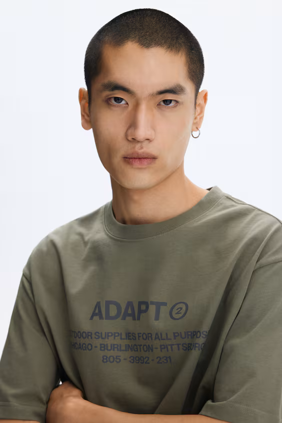 Футболка с принтом в стиле loose fit