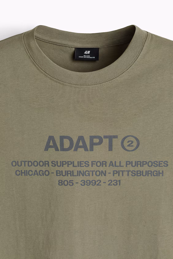 Футболка с принтом в стиле loose fit