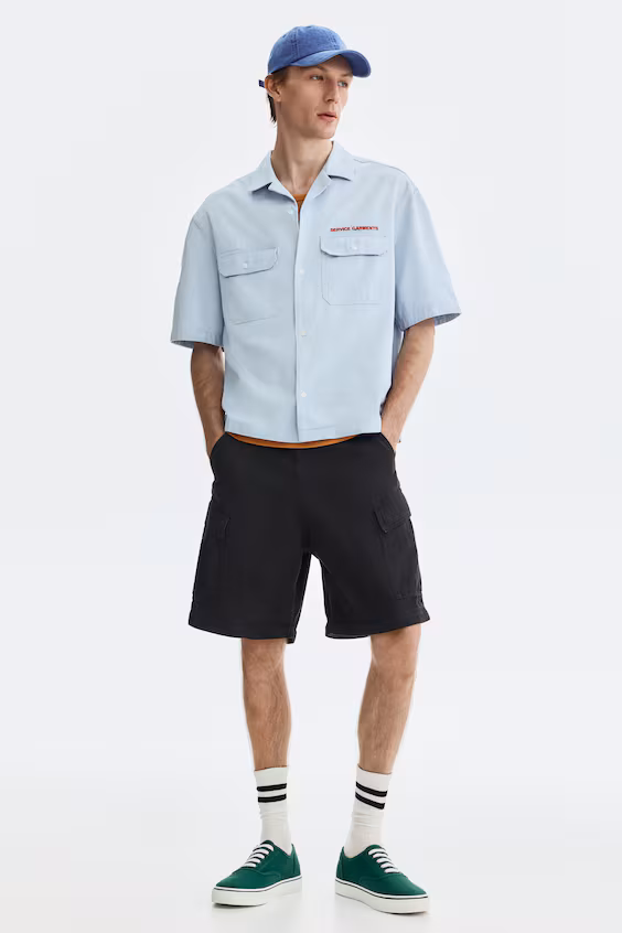 Штаны loose fit с молниями по бокам