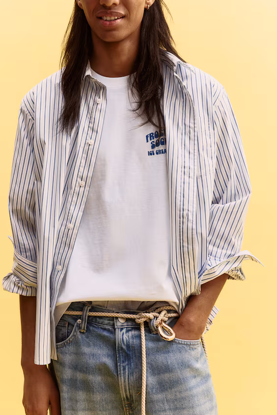 Футболка с принтом свободного кроя