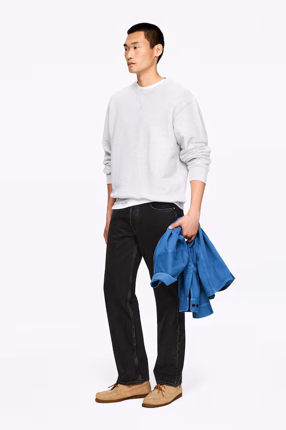 Широкие джинсы ocean прямого кроя