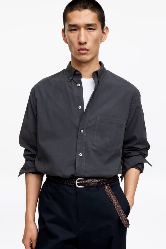 Рубашка из макалена в повседневном стиле