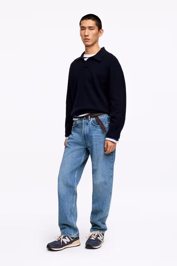 Джинсы creek в свободном стиле с барабанным кроем