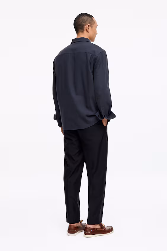 Пальто из смесовой ткани с tencel