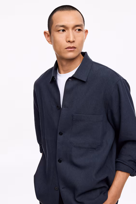 Пальто из смесовой ткани с tencel