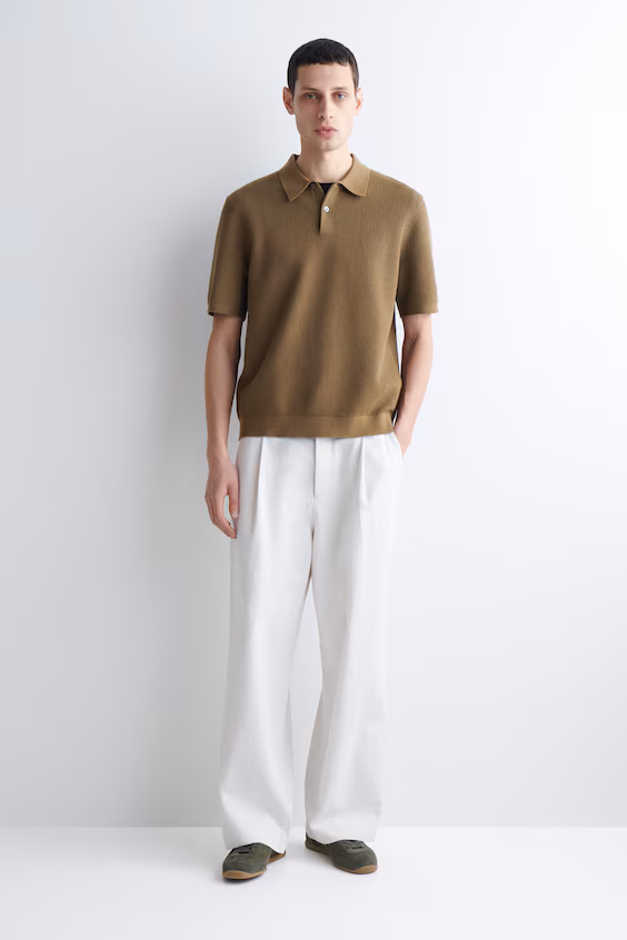 Поло из вафельного махры