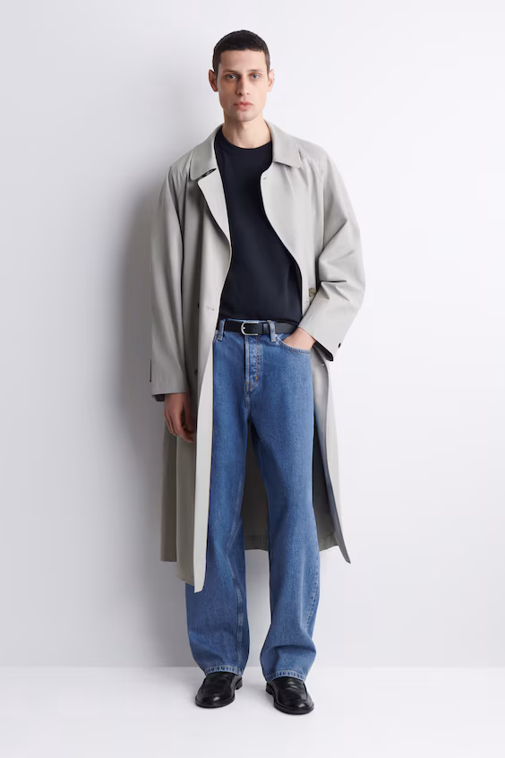 Футболка из интерлока с круглым вырезом