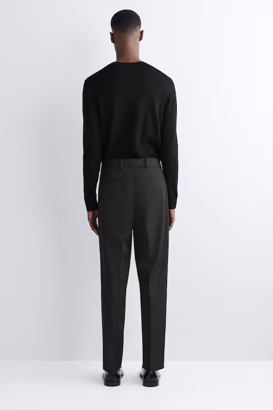 Брюки прямого кроя из технического твила