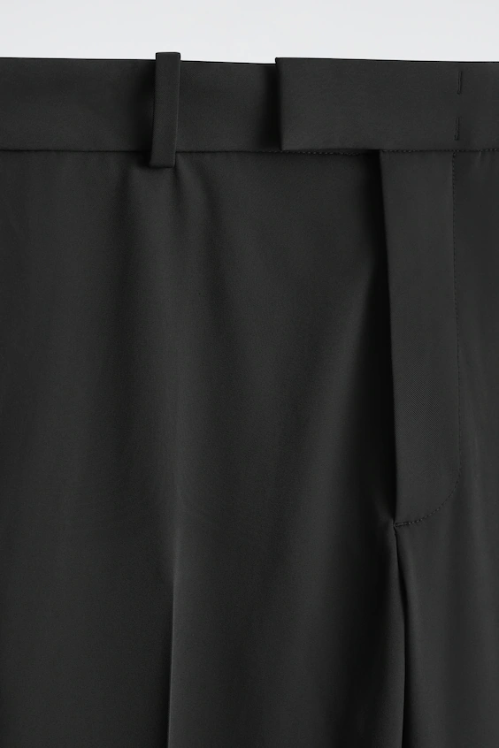 Брюки прямого кроя из технического твила