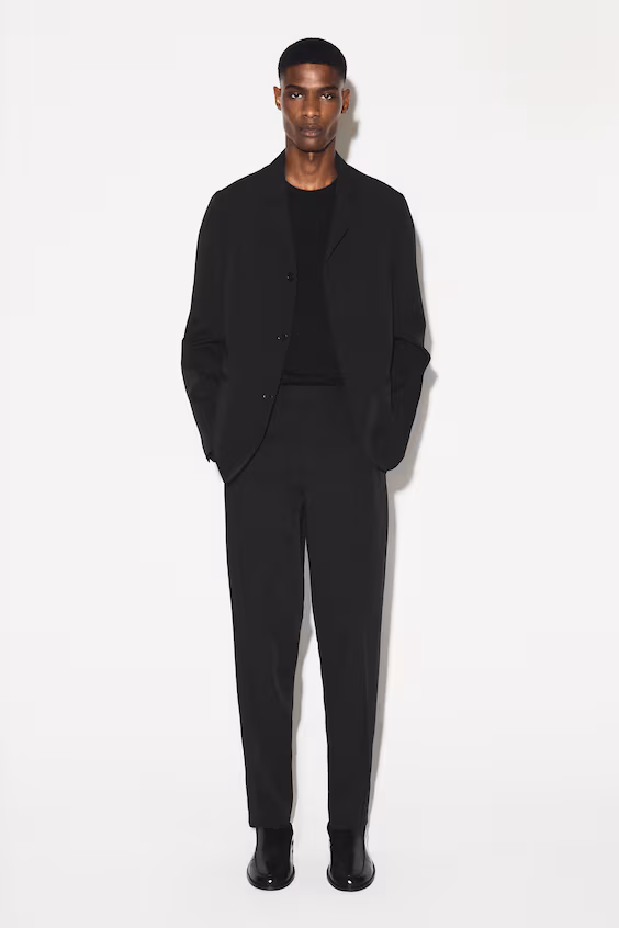 Брюки прямого кроя из технического твила