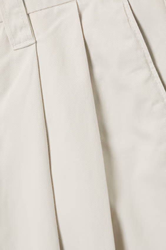 Брюки otis из хлопкового саржевого хлопка с защипами
