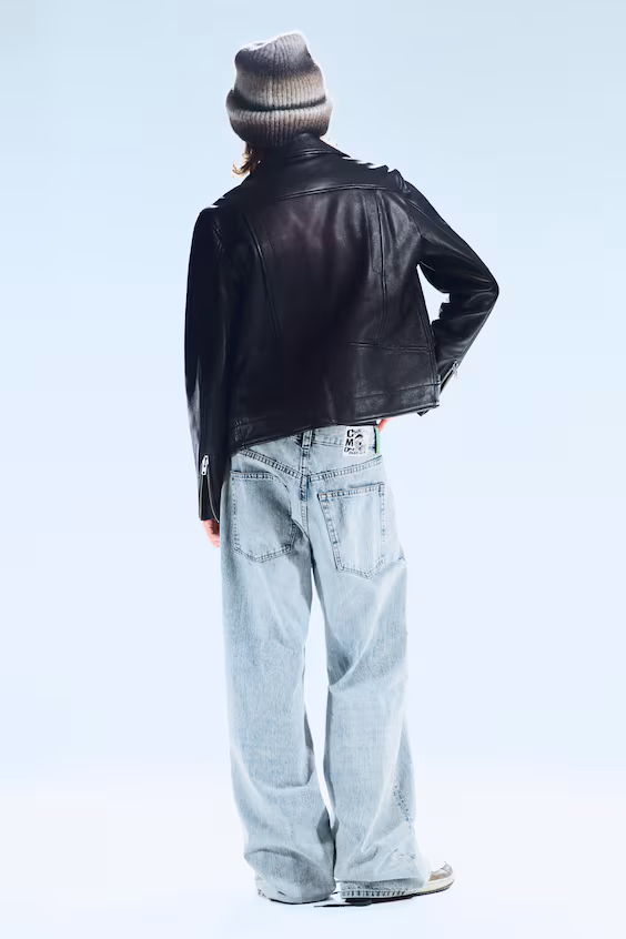 Прямые джинсы looser средней посадки