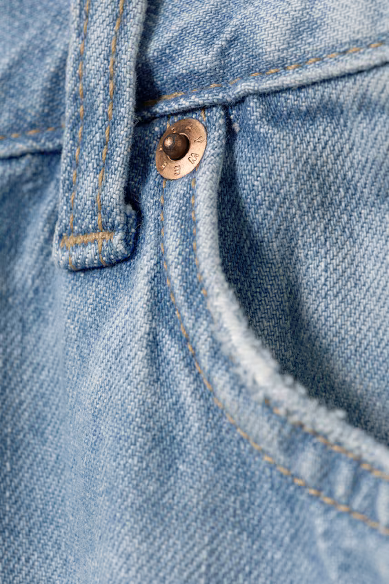 Джинсы унисекс galaxy средней посадки и широкие прямые брючины