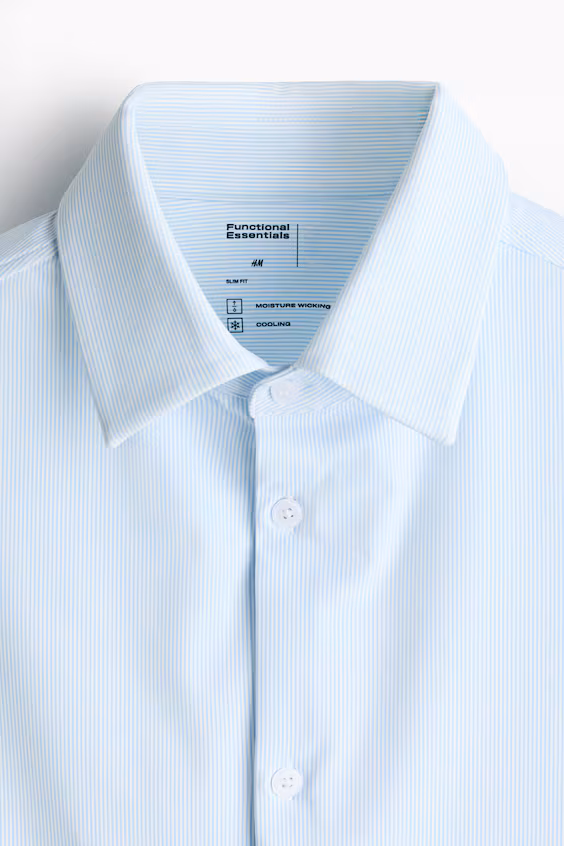 Рубашка cooling slim fit из четырехсторонней эластичной ткани