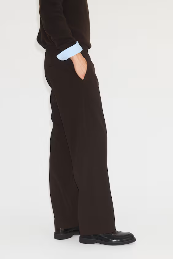 Широкие брюки на резинке с четырехсторонним стретчем