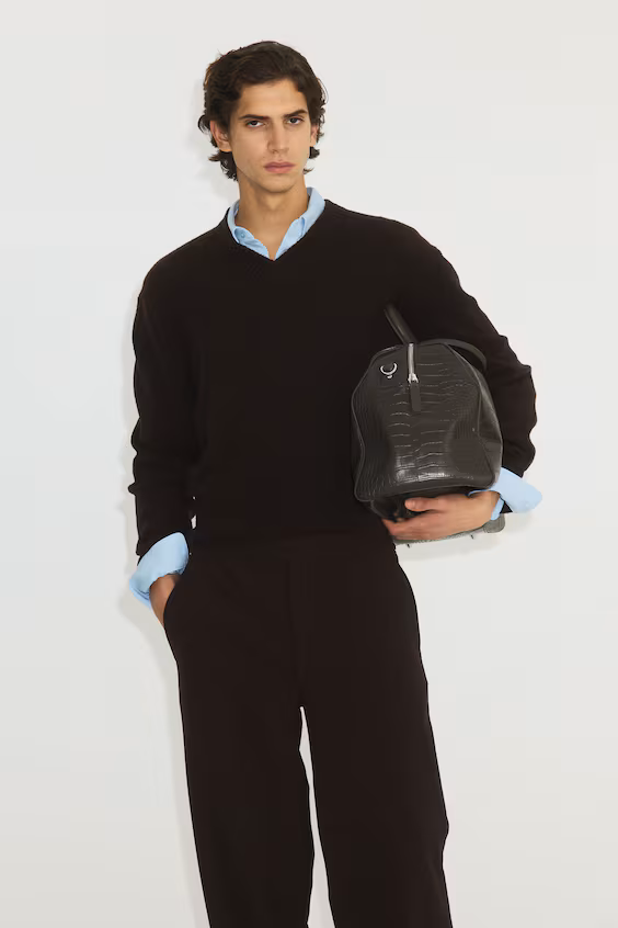 Широкие брюки на резинке с четырехсторонним стретчем