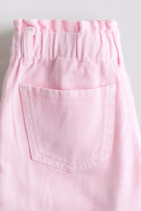 Джинсы paper bag с комфортным кроем