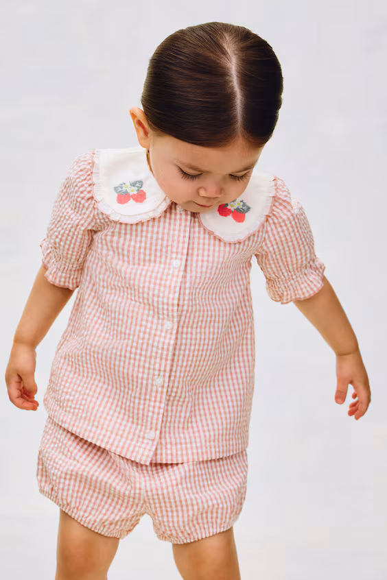 Комплект из 2 предметов в складку из хлопка