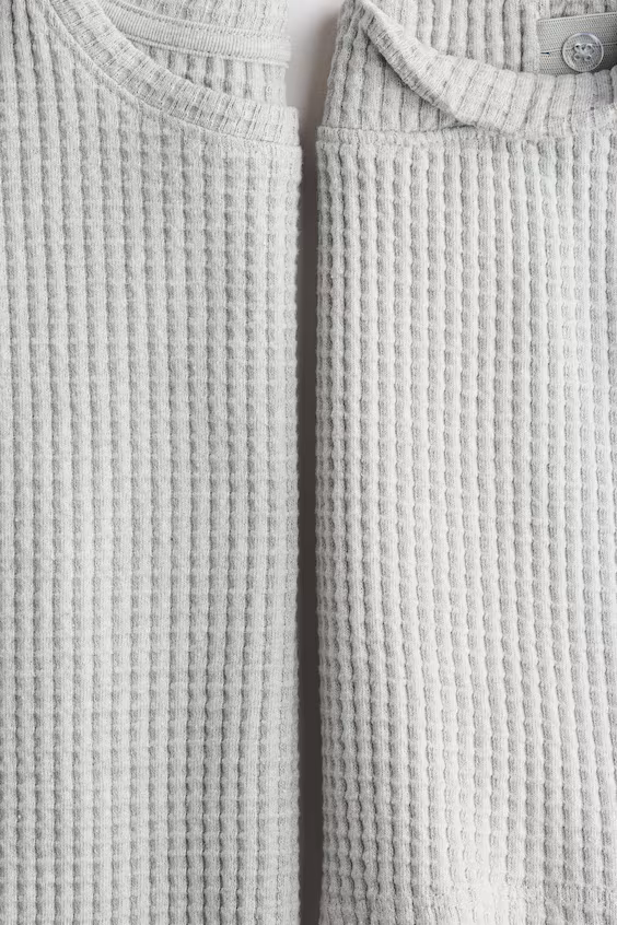 Набор из двух хлопковых вафельных изделий