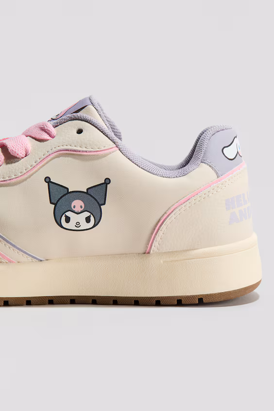 Кроссовки с принтом hello kitty