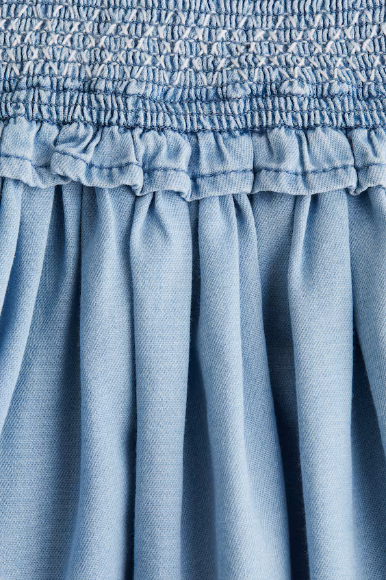 Джинсовое платье смокинг