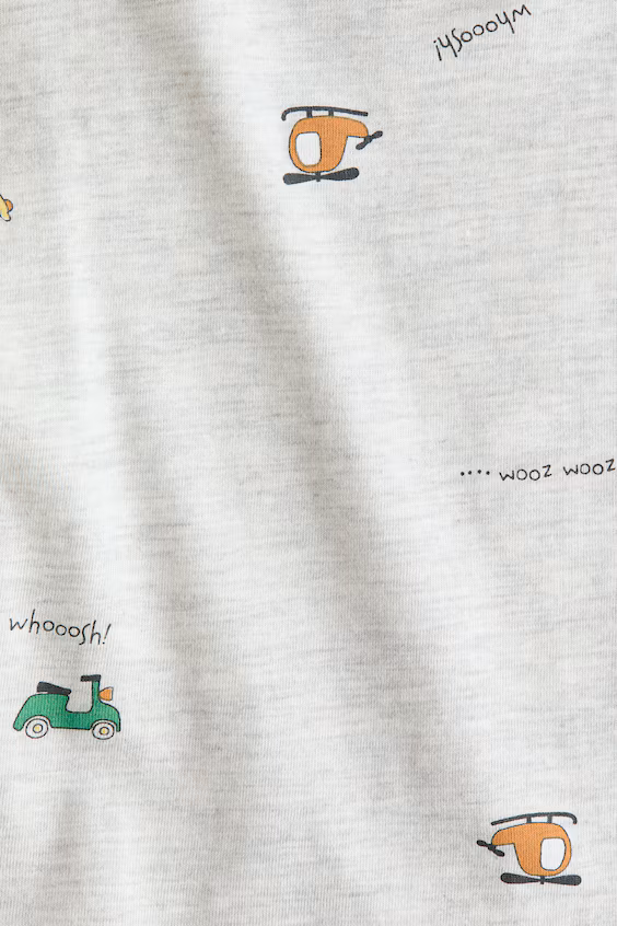 Футболка с принтом из хлопка