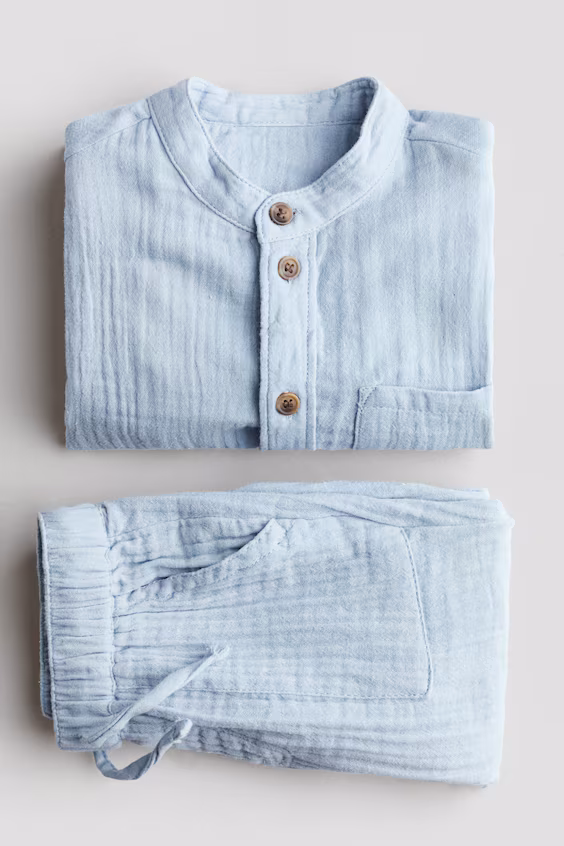 Набор из 2 предметов из хлопковой муслина