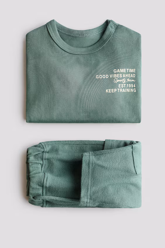 Комплект из 2-х деталей из хлопка