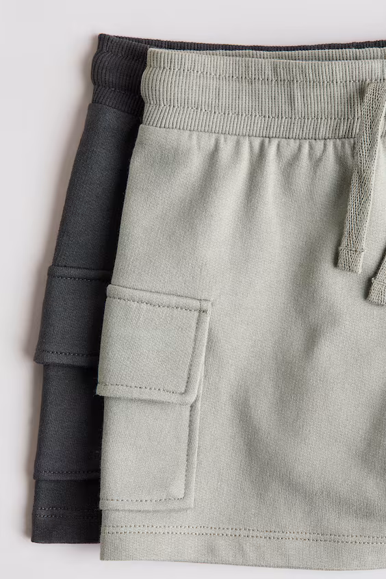 Пакет из 2 шортов карго из мольтона