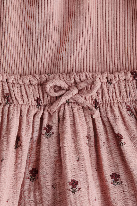 Платье из рубчатого хлопка