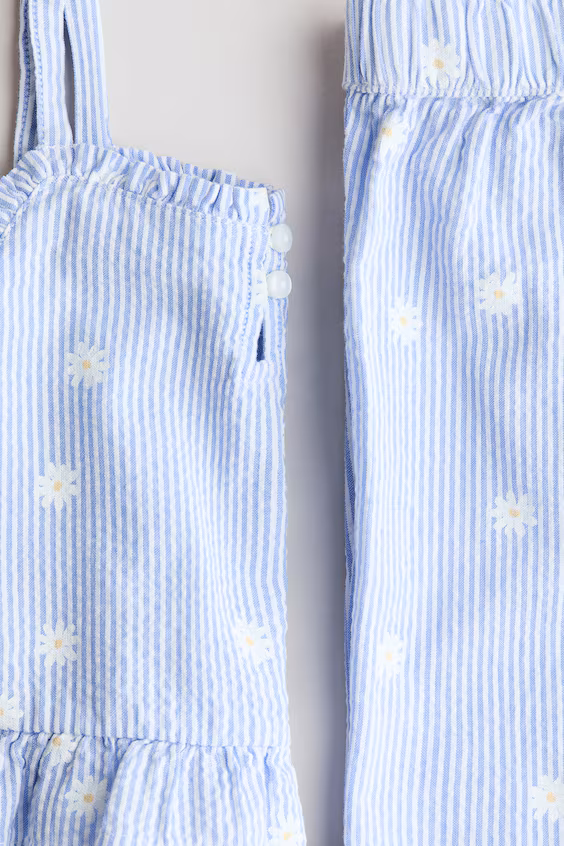 Набор из 2 предметов из ткани с мелкими складками