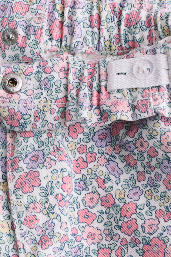 Джинсы широких брюк с поясом paper bag