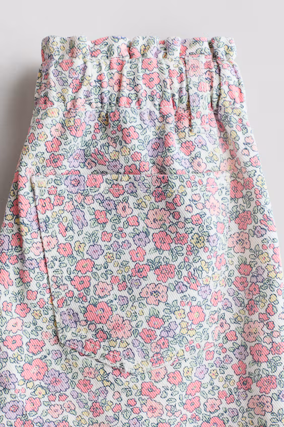 Джинсы широких брюк с поясом paper bag